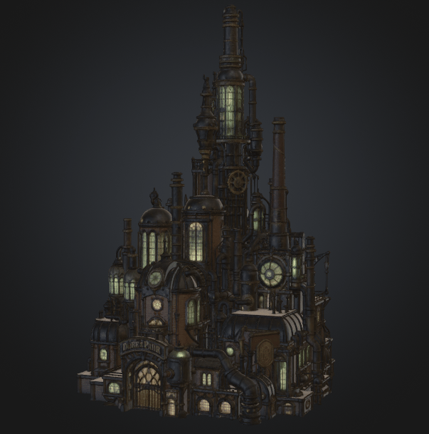 Chempunk factory render