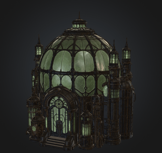 Zaun glass house render